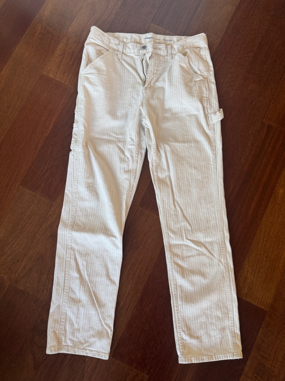 Old Navy Men’s Cream Corduroy Carpenter Pants